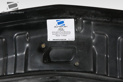 Extreme Dimensions Duraflex CVX Version 6 Hood Compatible With 2010-2012 Ford Mustang - 1 Piece - 112402