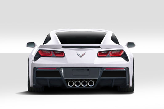 Extreme Dimensions Duraflex Gran Veloce Rear Lip Add On Spoiler Compatible With 2014-2019 Chevrolet Corvette - 1 Piece - 112426
