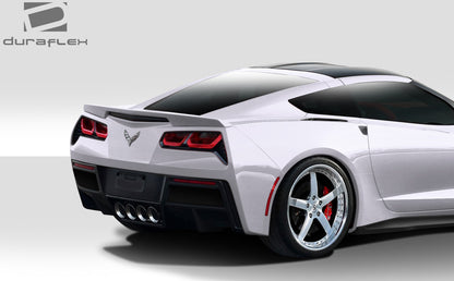 Extreme Dimensions Duraflex Gran Veloce Rear Lip Add On Spoiler Compatible With 2014-2019 Chevrolet Corvette - 1 Piece - 112426