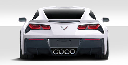 Extreme Dimensions Duraflex GT Concept Rear Lip Add On Spoiler Compatible With 2014-2019 Chevrolet Corvette - 2 Piece - 112436