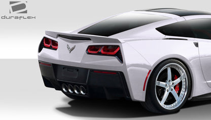 Extreme Dimensions Duraflex GT Concept Rear Lip Add On Spoiler Compatible With 2014-2019 Chevrolet Corvette - 2 Piece - 112436