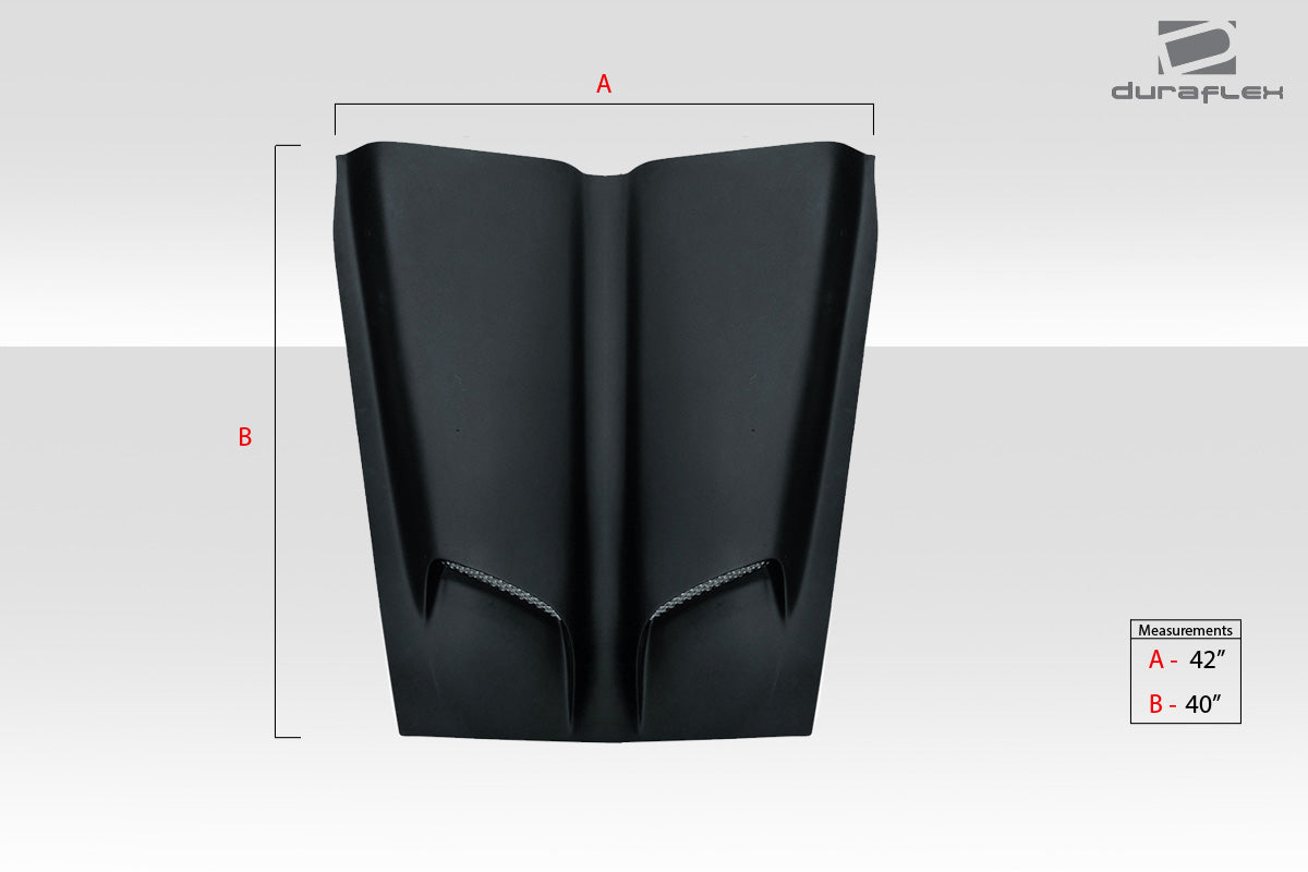 Extreme Dimensions Duraflex Universal WS6 Look Hood Cowl Scoop Body Kit - 1 Piece - 112440