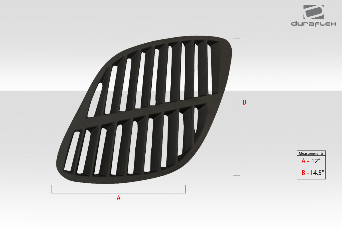 Extreme Dimensions Duraflex Universal GTR Hood Vent Scoop Ducts Body Kit - 2 Piece - 112452