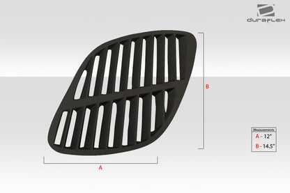 Extreme Dimensions Duraflex Universal GTR Hood Vent Scoop Ducts Body Kit - 2 Piece - 112452