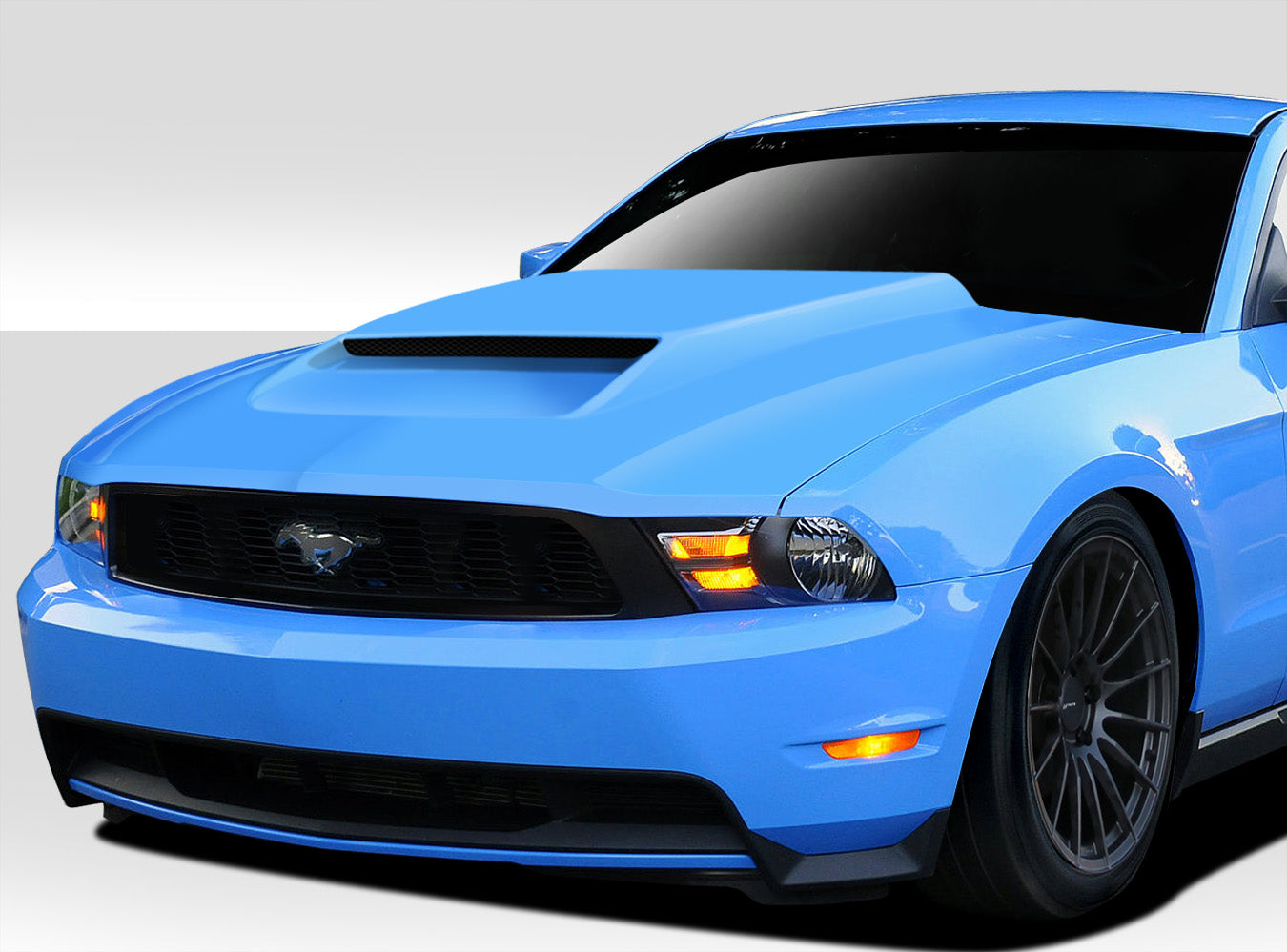 Extreme Dimensions Duraflex CVX Version 8 Hood Compatible With 2010-2012 Ford Mustang - 1 Piece - 112455
