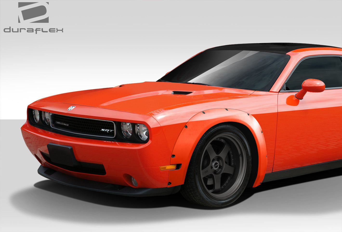 Extreme Dimensions Duraflex Novara Wide Body Front Fenders Flares Compatible With 2008-2023 Challenger - 2 Piece - 112459