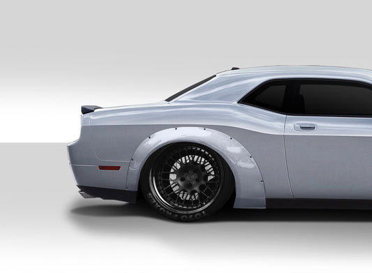 Extreme Dimensions Duraflex Novara Wide Body Rear Fender Flares Compatible With 2008-2023 Dodge Challenger - 2 Piece - 112460