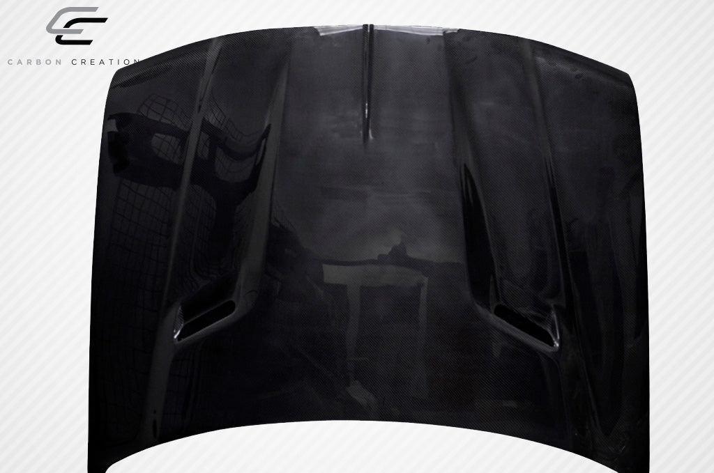 Carbon Creations Challenger Hood Compatible With 2005-2010 Chrysler 300 - 1 Piece - 112476