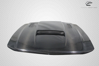 Carbon Creations CVX Hood Compatible With 2010-2012 Ford Mustang - 1 Piece - 112477