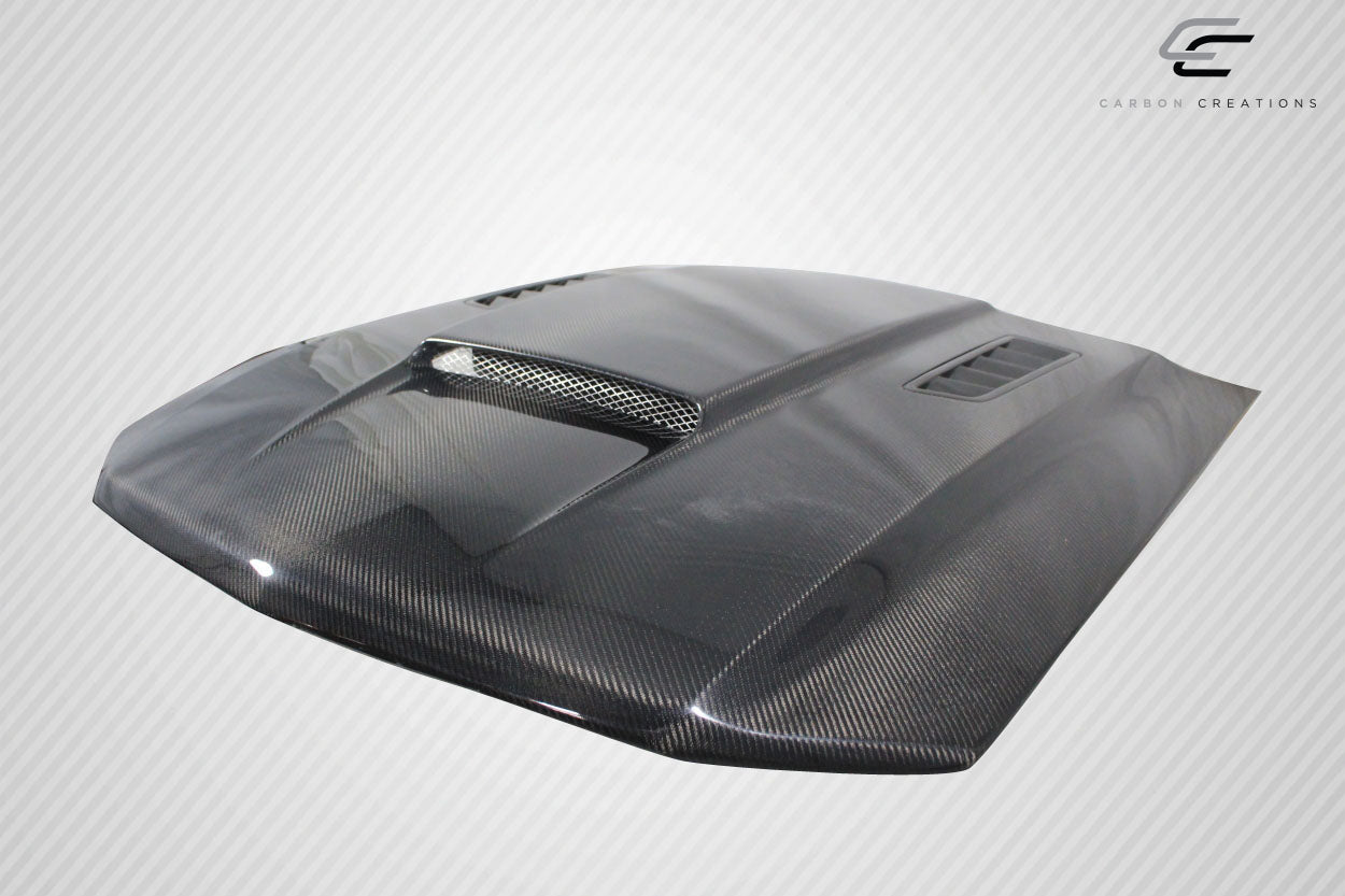 Carbon Creations CVX Hood Compatible With 2010-2012 Ford Mustang - 1 Piece - 112477