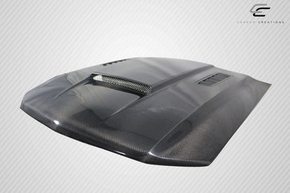 Carbon Creations CVX Hood Compatible With 2010-2012 Ford Mustang - 1 Piece - 112477