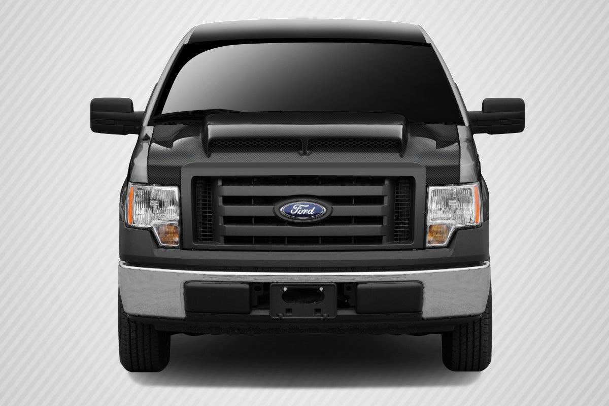 Carbon Creations GT500 Hood Compatible With 2009-2014 Ford F150 - 1 Piece - 112478