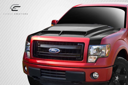 Carbon Creations GT500 Hood Compatible With 2009-2014 Ford F150 - 1 Piece - 112478