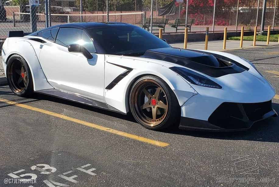 Extreme Dimensions Duraflex Gran Veloce Wide Body Kit Compatible With 2014-2019 Chevrolet Corvette - 6 Piece - 112499
