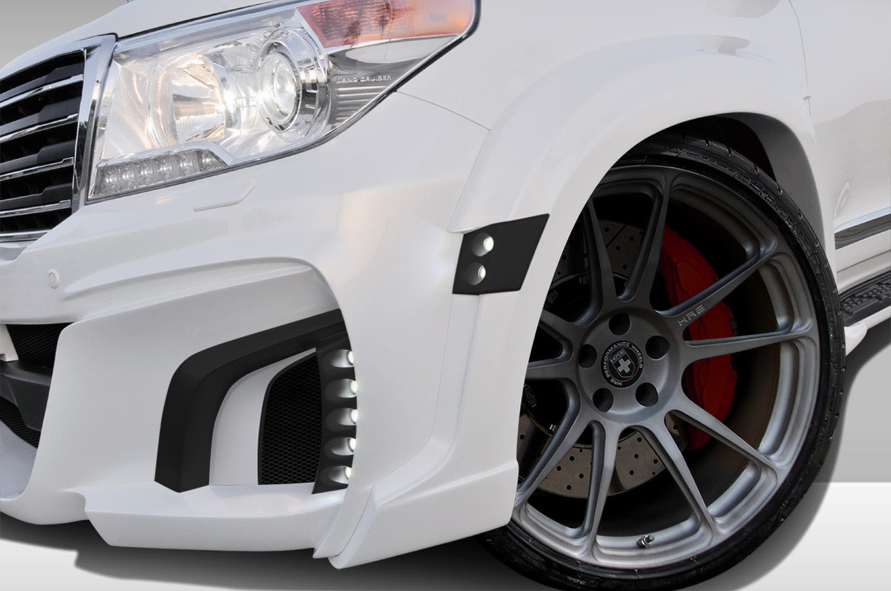 Extreme Dimensions Duraflex Eros Version 1 Wide Body Front Fenders Flares Compatible With 2013-2015 Toyota Land Cruiser - 2 Piece - 112524