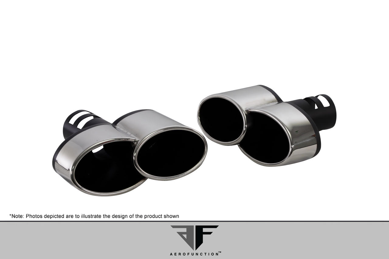 Extreme Dimensons Eros Version 1 Exhaust Tips Compatible With 2013-2015 Toyota Land Cruiser - 2 Piece - 112527