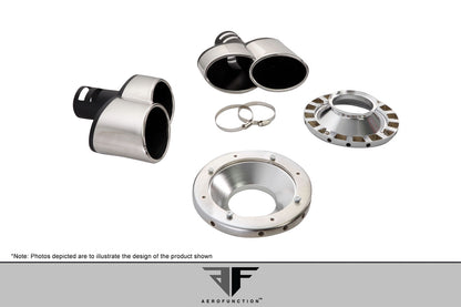 Extreme Dimensons Eros Version 1 Exhaust Tips Compatible With 2013-2015 Toyota Land Cruiser - 2 Piece - 112527