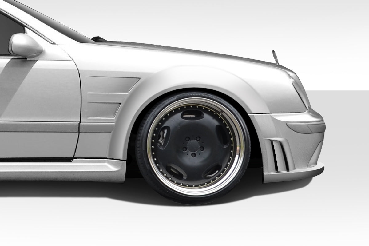 Extreme Dimensions Duraflex Black Series Look Wide Body Front Fenders Flares Compatible With 1998-2002 Mercedes CLK - 2 Piece - 112560