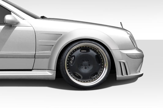 Extreme Dimensions Duraflex Black Series Look Wide Body Front Fenders Flares Compatible With 1998-2002 Mercedes CLK - 2 Piece - 112560