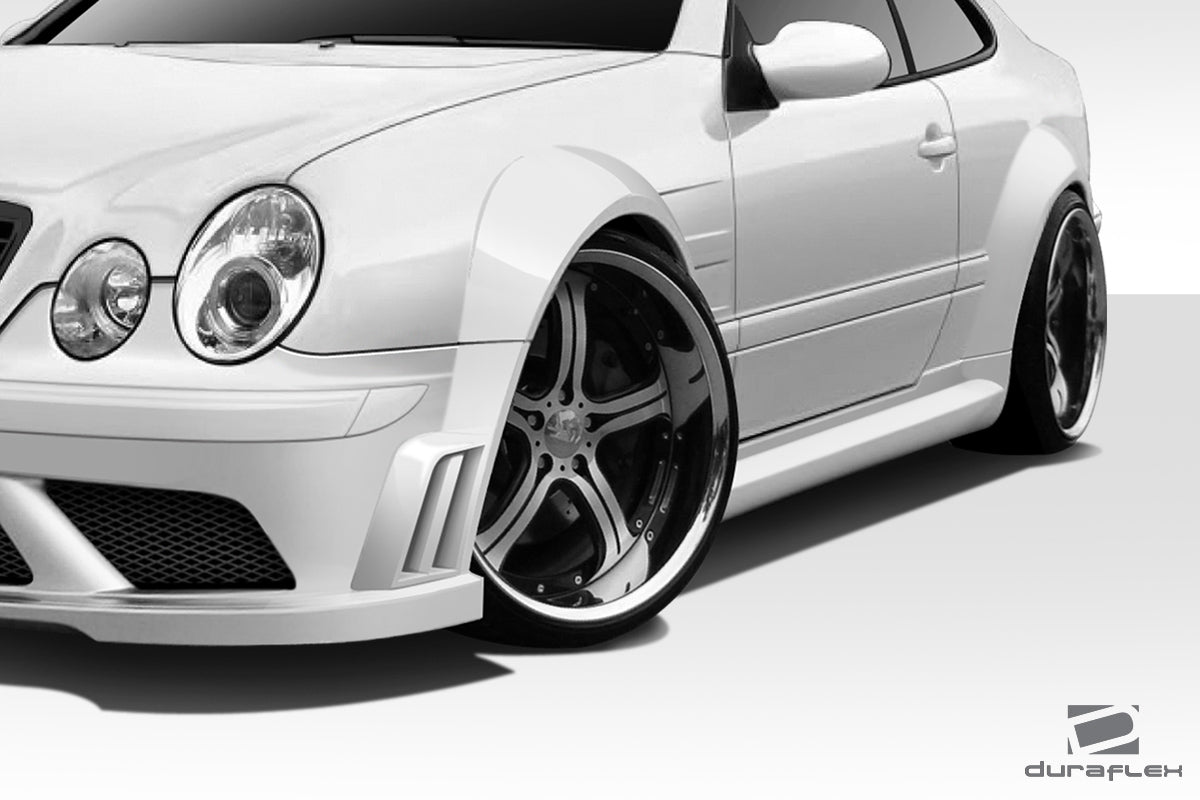 Extreme Dimensions Duraflex Black Series Look Wide Body Front Fenders Flares Compatible With 1998-2002 Mercedes CLK - 2 Piece - 112560