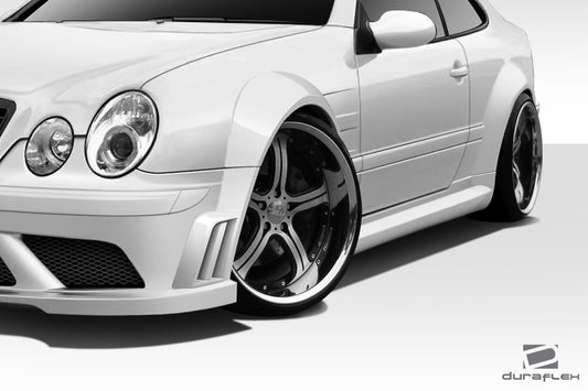 Extreme Dimensions Duraflex Black Series Look Wide Body Front Fenders Flares Compatible With 1998-2002 Mercedes CLK - 2 Piece - 112560