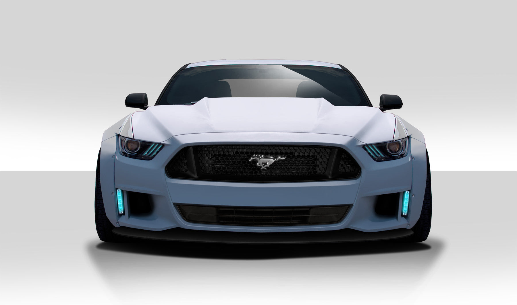 Extreme Dimensions Duraflex Grid Front Bumper Cover Compatible With 2015-2017 Ford Mustang - 1 Piece - 112563