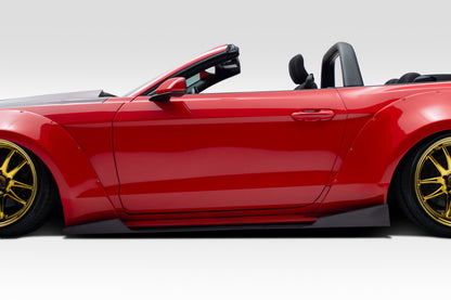 Extreme Dimensions Duraflex Grid Side Skirts Rocker Panels Compatible With 2015-2023 Ford Mustang - 2 Piece - 112565