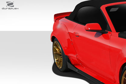 Extreme Dimensions Duraflex Grid Wide Body Rear Fender Flares Compatible With 2015-2023 Ford Mustang - 4 Piece - 112567
