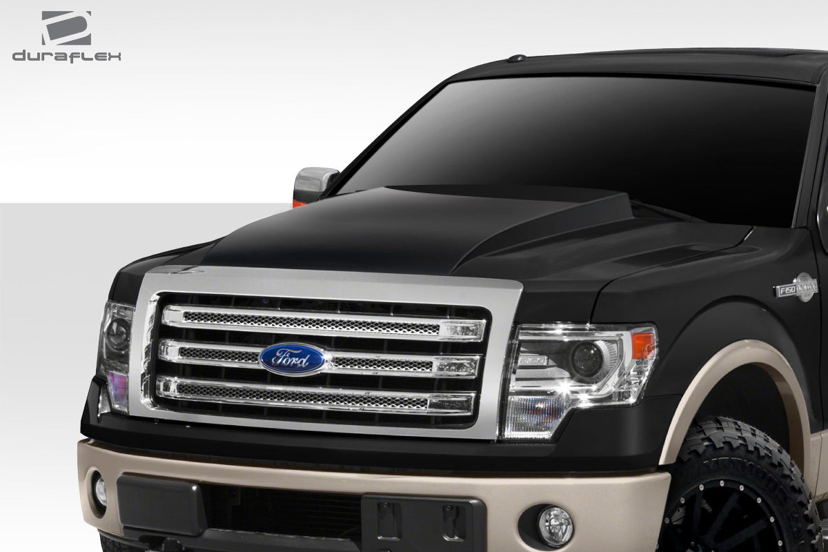 Extreme Dimensions Duraflex Cowl Hood Compatible With 2009-2014 Ford F150 - 1 Piece - 112574