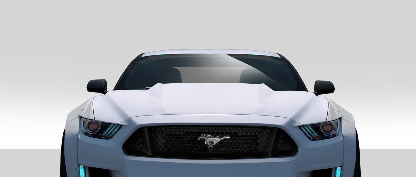Extreme Dimensions Duraflex Cowl Hood Compatible With 2015-2017 Ford Mustang - 1 Piece - 112580