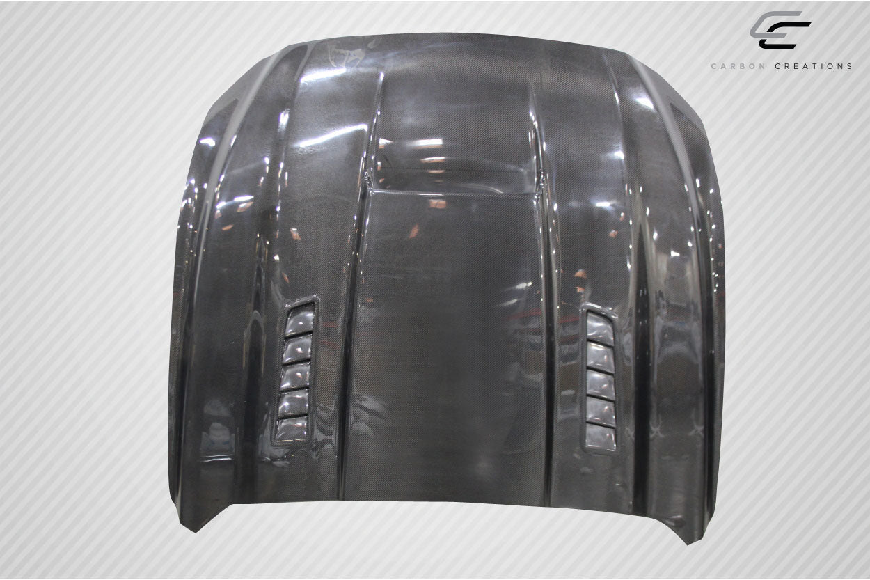 Carbon Creations CVX Hood Compatible With 2015-2017 Ford Mustang - 1 Piece - 112582