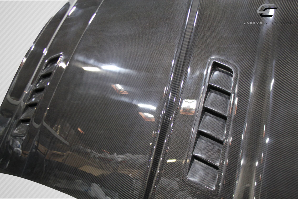 Carbon Creations CVX Hood Compatible With 2015-2017 Ford Mustang - 1 Piece - 112582