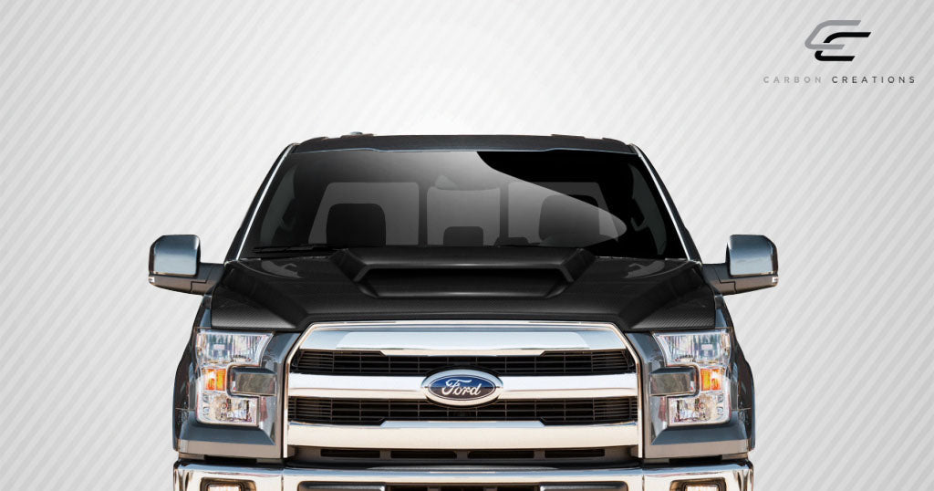 Carbon Creations Grid Hood Compatible With 2015-2020 Ford F20150 - 1 Piece - 112584