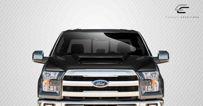 Carbon Creations Grid Hood Compatible With 2015-2020 Ford F20150 - 1 Piece - 112584