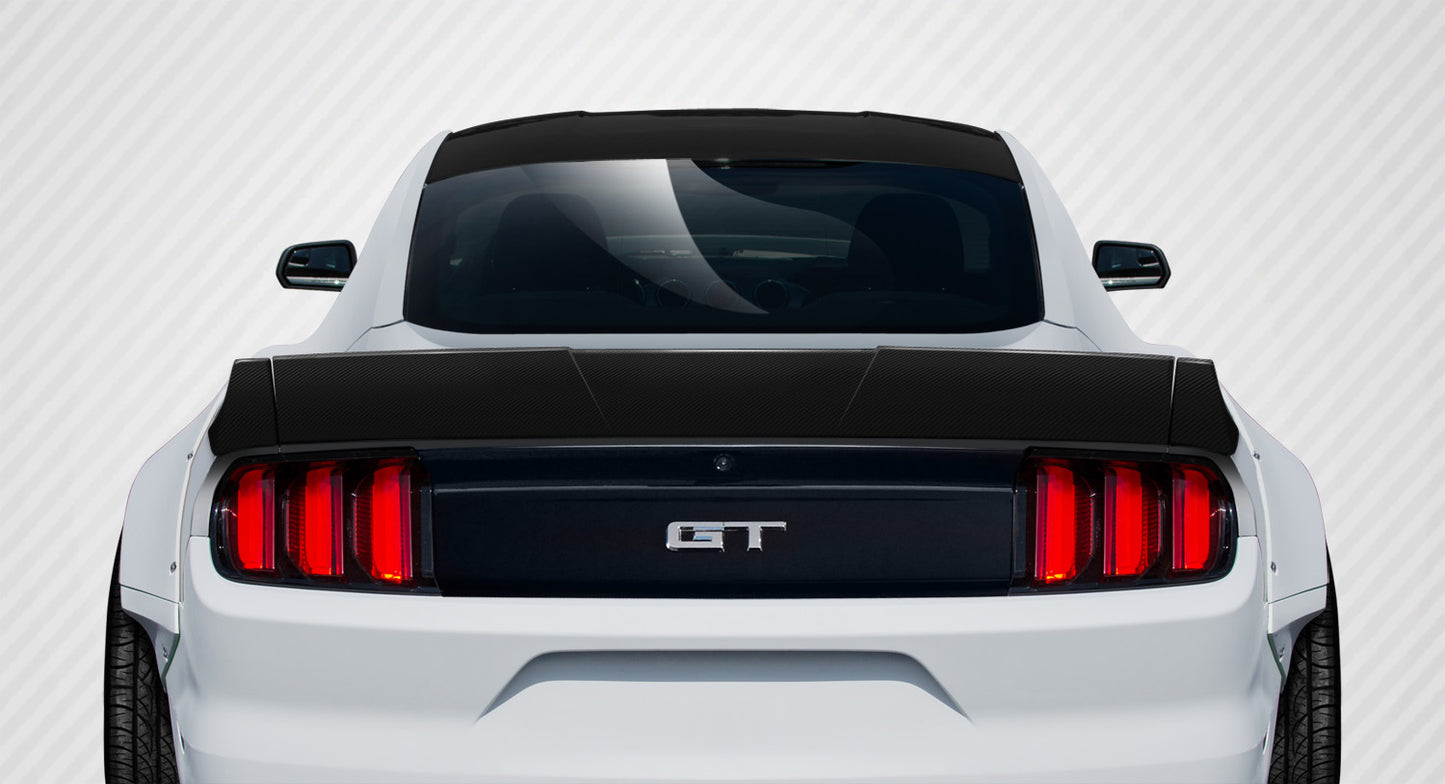 Carbon Creations Grid Wing Spoiler Compatible With 2015-2023 Ford Mustang 2DR - 3 Piece - 112586