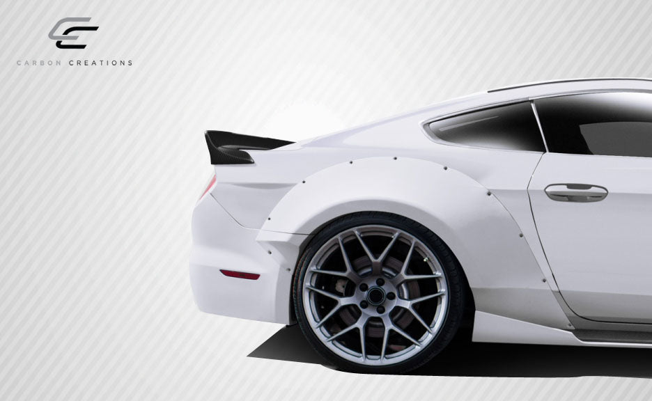 Carbon Creations Grid Wing Spoiler Compatible With 2015-2023 Ford Mustang 2DR - 3 Piece - 112586