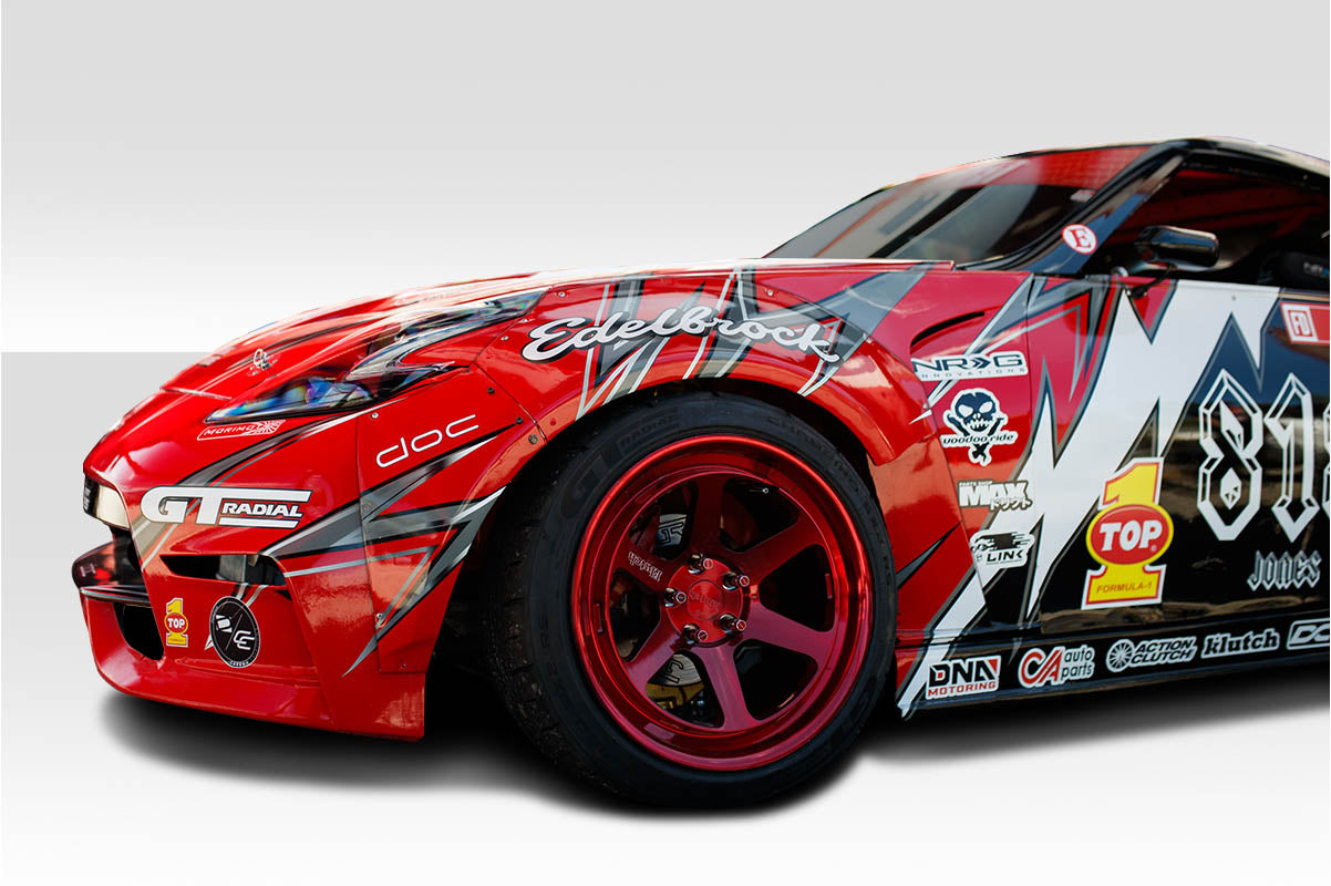 Extreme Dimensions Duraflex Circuit 75mm Front Fenders Flares Compatible With 2009-2020 Nissan 370Z - 2 Piece - 112596