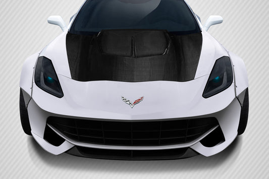 Carbon Creations Gran Veloce Hood Compatible With 2014-2019 Chevrolet Corvette - 1 Piece - 112608