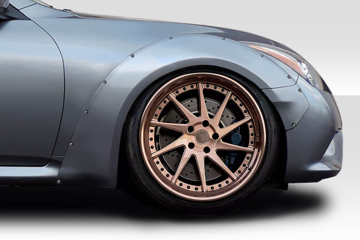 Extreme Dimensions Duraflex Circuit 75mm Front Fenders Flare Compatible With 2008-2015 Infiniti G Coupe - 2 Piece - 112609