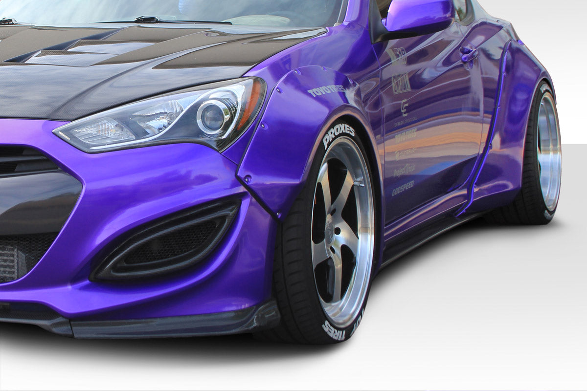 Extreme Dimensions Duraflex Circuit Front Fenders Flare Compatible With 2010-2016 Hyundai Genesis - 112625