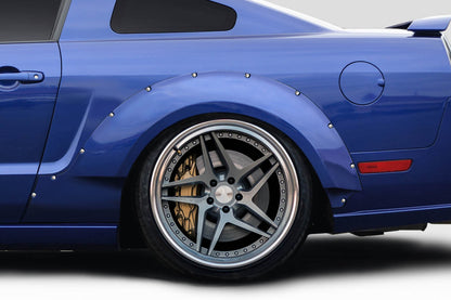 Extreme Dimensions Duraflex Circuit 75mm Wide Body Rear Fender Flares Compatible With 2005-2009 Ford Mustang - 2 Piece - 112636