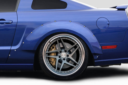 Extreme Dimensions Duraflex Circuit 75mm Wide Body Rear Fender Flares Compatible With 2005-2009 Ford Mustang - 2 Piece - 112636
