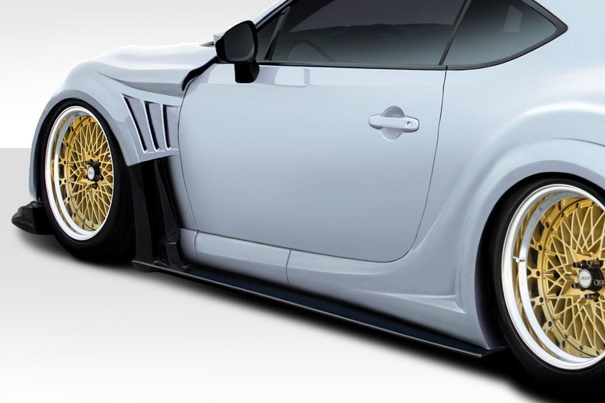 Extreme Dimensions Duraflex VR-S Wide Body Side Skirts Compatible With 2013-2020 Scion FRS - 4 Piece - 112651