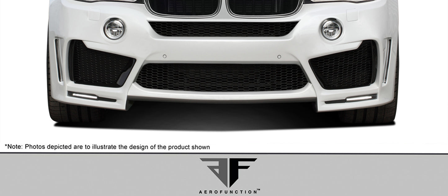 Aero Function AF-1 Wide Body Front Bumper Cover Air Intake Compatible With 2014-2018 BMW X5 - 2 Piece - 112658