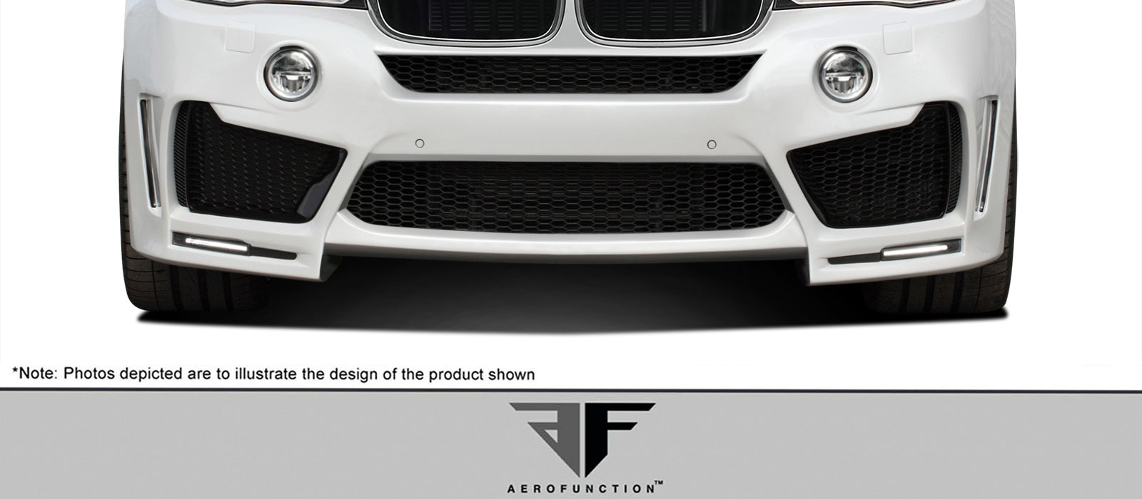 Aero Function AF-1 Wide Body Front Bumper Cover Air Intake Compatible With 2014-2018 BMW X5 - 2 Piece - 112658