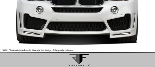 Aero Function AF-1 Wide Body Front Bumper Cover Air Intake Compatible With 2014-2018 BMW X5 - 2 Piece - 112658