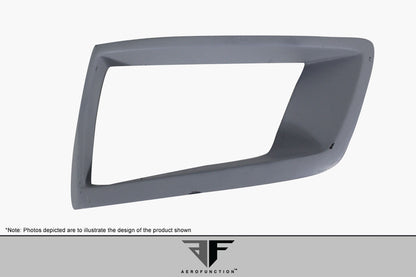 Aero Function AF-1 Wide Body Front Bumper Cover Air Intake Compatible With 2014-2018 BMW X5 - 2 Piece - 112658