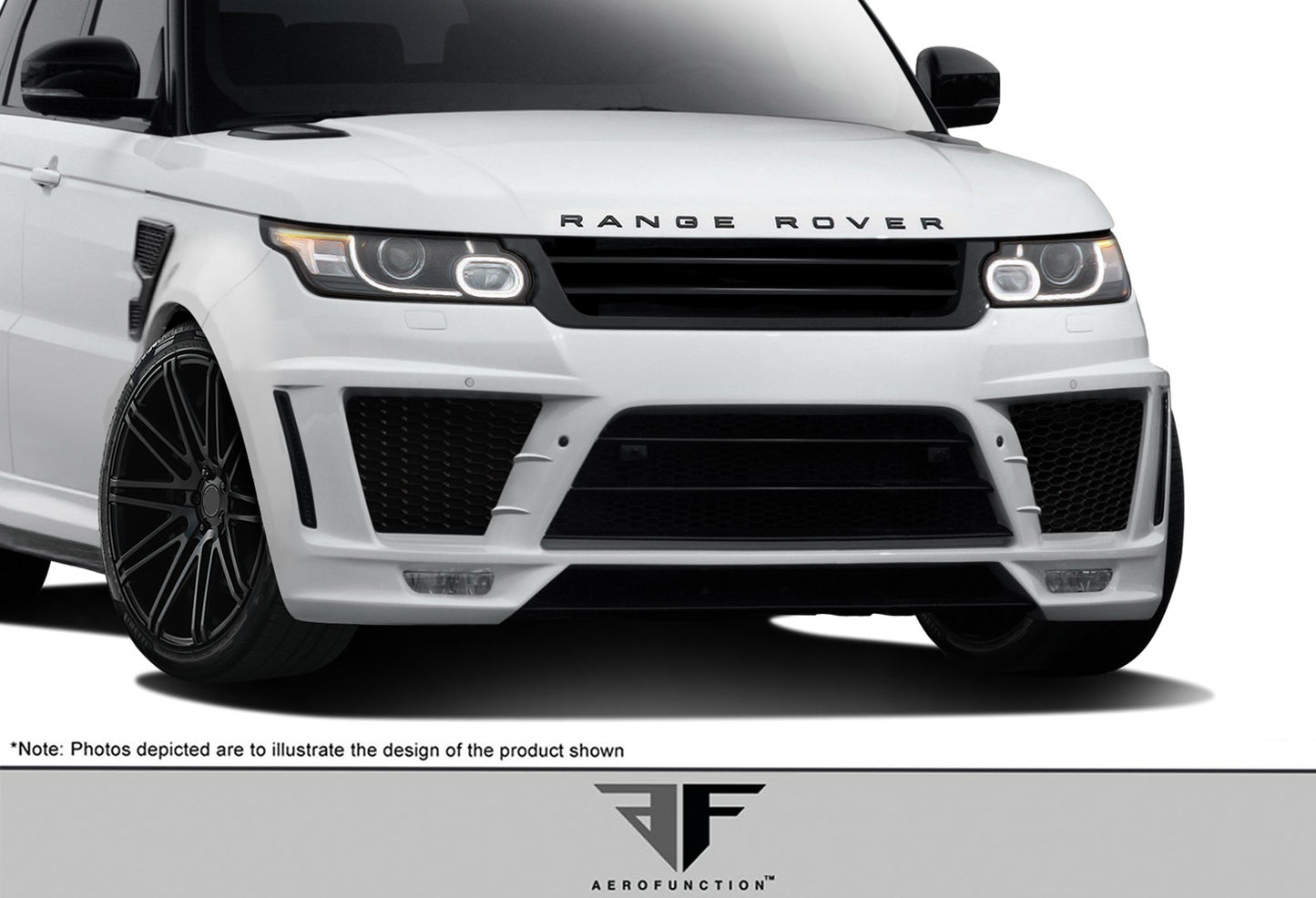 Aero Function AF-1 Front Bumper Cover Compatible With 2014-2022 Land Rover Range Rover Sport - 1 Piece - 112670