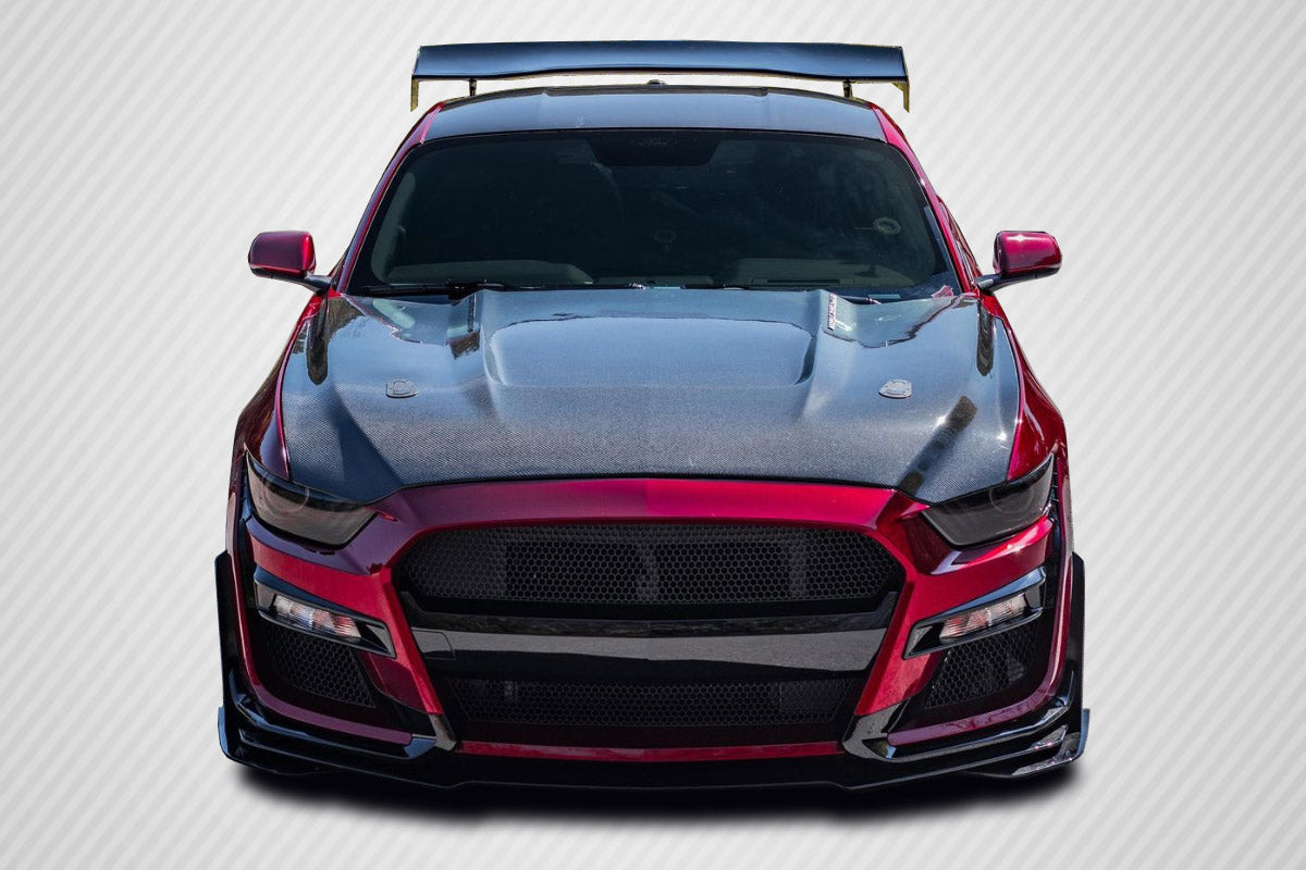 Carbon Creations GT350 Hood Compatible With 2015-2017 Ford Mustang - 1 Piece - 112734