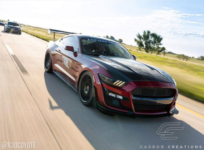 Carbon Creations GT350 Hood Compatible With 2015-2017 Ford Mustang - 1 Piece - 112734